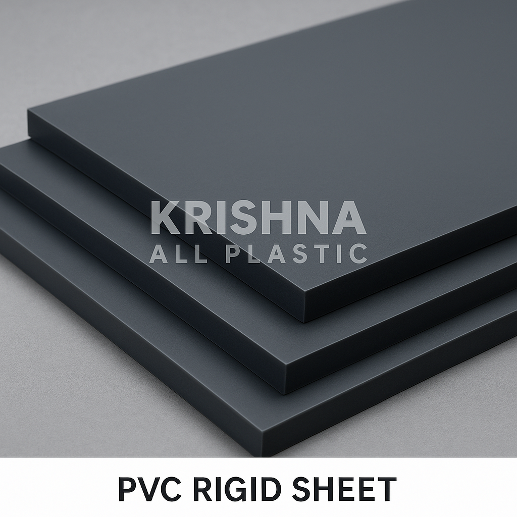 PVC Rigid Sheet – Industrial Grade Grey Plastic Sheet for Fabrication & Chemical Use